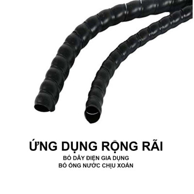 Lò xo nhựa Bọc dây rửa xe, bọc dây tuy ô thủy lực, dây cáp điện, bảo vệ dây chống mài mòn