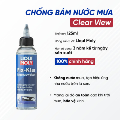 Dung Dịch Chống Bám Nước Mưa Liqui Moly Clear View 1590 | Chống Bám Nước Mưa Trên Kính Ô Tô Giúp Tăng Tầm Nhìn Khi Đi Mưa