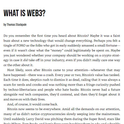 Web3: The Insights You Need From Harvard Business Review