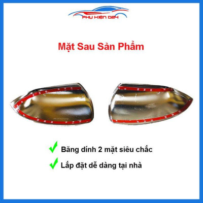 Ốp gương Mazda Bt50 mạ crom bảo vệ chống trầy trang trí làm đẹp xe