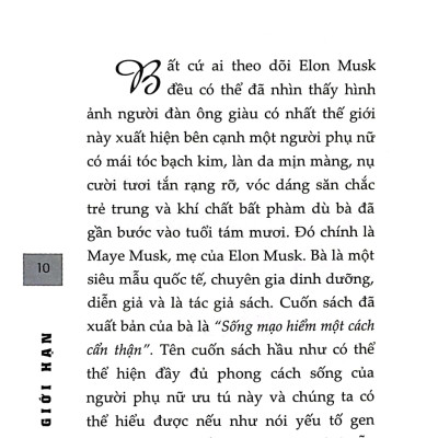 Elon Musk - Không Giới Hạn - Thiên Tài Siêu Phàm Của Thế Kỷ 21 (SB)