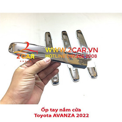 Ốp Tay nắm, Hõm Cửa Xe TOYOTA VELOZ 2022 2023 Mạ Crom cao cấp