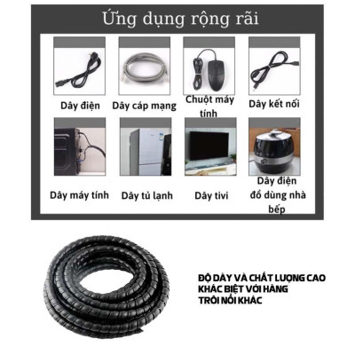 Lò xo nhựa Bọc dây rửa xe, bọc dây tuy ô thủy lực, dây cáp điện, bảo vệ dây chống mài mòn