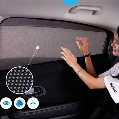 Rèm che nắng nam châm cho Vinfast Vfe34, bộ 4 tấm cho 4 cửa, hàng loại 1 cao cấp nhất, vừa khít kính