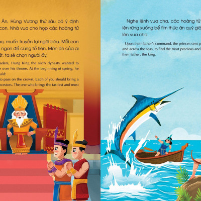 Truyện cổ tích Việt Nam - Sự tích QUẢ DƯA HẤU - Sự tích BÁNH CHƯNG BÁNH GIẦY-  Phiên bản SÁCH NÓI