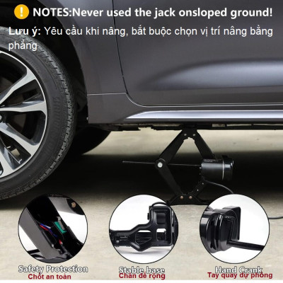 Bộ nâng kích gầm điện ô tô nhãn hiệu ROGTZ Công suất 100W, tải trọng 2000kg, Điện Áp : DC12V, dòng 10A - Hàng nhập khẩu