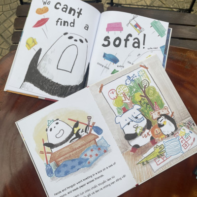 combo 2 cuốn BUỔI CẮM TRẠI HOÀN HẢO – CHIẾC SOFA HOÀN HẢO - IN MÀU TOÀN BỘ - SAN HÔ BOOKS -