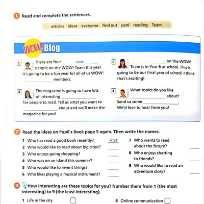 Team Together Activity Book Level 6