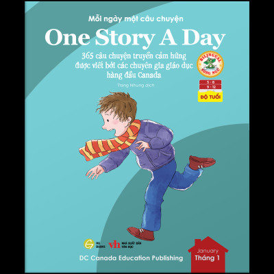 One Story A Day - Sách song ngữ cho bé, 12 cuốn truyện - 365 câu chuyện phát triển trí tuệ và nuôi dưỡng tâm hồn - Tặng kèm file nghe & note từng vựng