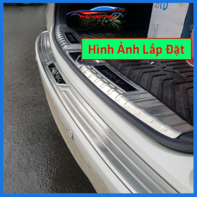 Ốp chống trầy cốp HRV 2018-2019-2020-2021-2022 inox sáng bóng bảo vệ xe chống va đập