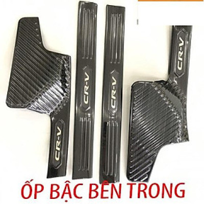 Ốp bậc cửa , nẹp bước chân Honda CRV 2018-2022 cao cấp -mẫu Titan 8 chi tiết