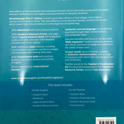 Breakthrough Plus Level 3 Workbook Pack 2nd Edition