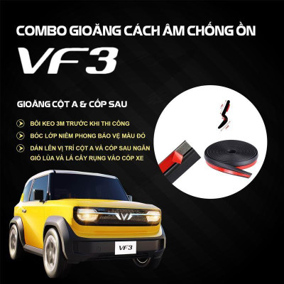 Gioăng chống ồn cho Xe VF3 chống ồn, ngăn bụi và thoát nhiệt điều hòa hiệu quả dễ dàng tự làm tại nhà