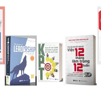 combo 5 cuốn :The book of leadership - 100+ Chỉ Số Xây Dựng KPI Cho Doanh Nghiệp - Tối đa hóa hiệu suất công việc - KPT: Bí quyết xây dựng đội nhóm tự quản đạt hiệu suất cao - OJT: Công cụ phát triển nguồn nhân lực kế thừa KT  
