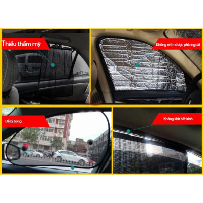 Rèm che nắng nam châm cho Vinfast Vfe34, bộ 4 tấm cho 4 cửa, hàng loại 1 cao cấp nhất, vừa khít kính