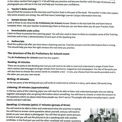 B1 Preliminary for Schools Trainer 1 for the Revised 2020 Exam Six Practice test With Answers and Teacher