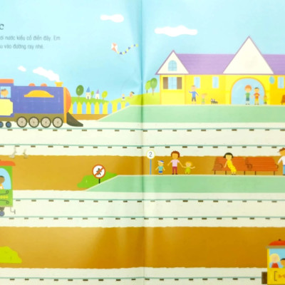 First Sticker Book - Sách Dán Hình Đầu Đời Cho Bé - Tàu Hỏa 75N