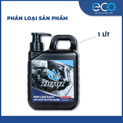ZUTOZ dung dịch rửa tay công nghiệp – Tẩy sạch dầu nhớt, mỡ nặng, keo, sơn – Bảo vệ da – Chai 1 Lít