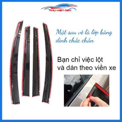 Vè mưa Outlander 2016-2021 vè chỉ inox che mưa bảo vệ xe