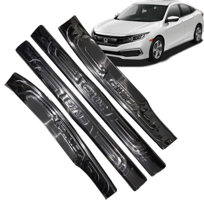 Bộ Ốp bậc, Nẹp bước chân Titan dành cho xe Honda Civic 2016-2019 - Bên trong