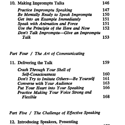 The Quick and Easy Way to Effective Speaking Mass Market Paperback 