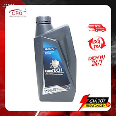 Nhớt Động Cơ AISIN ECSF1541P 15W-40 CF4 / SG Econtech+ Semi Synthetic 1L