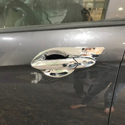 Bộ Ốp Tay Nắm , Hõm Cửa Xe FADIL 2020-2021 Mạ Crom 8 Chi Tiết , Tặng Kèm Băng Dính 3 M