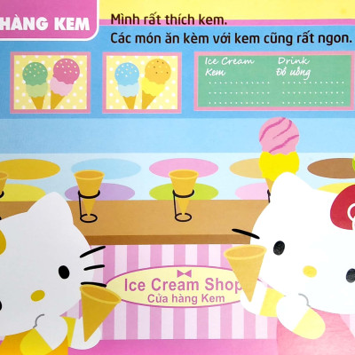 Sticker - H.e.l.l.o K.i.t.t.y - Kitty Xinh Xắn Mê Mua Sắm (3-8 Tuổi)_MT