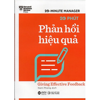 HBR 20 Minute Manager - 20 Phút Phản Hồi Hiệu Quả