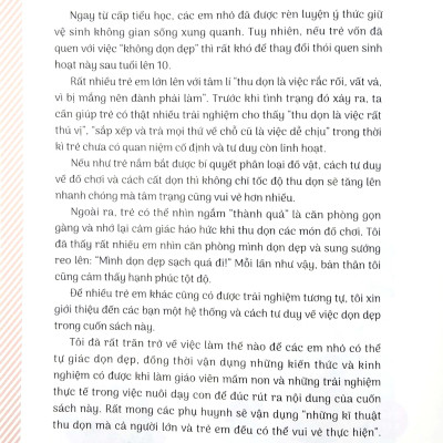Tự Giác Gọn Gàng - Xây Dựng Thói Quen Dọn Dẹp Cho Trẻ Từ 3 Tuổi