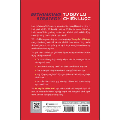 Rethinking Strategy – Tư Duy Lại Chiến Lược - Bí quyết làm chủ sự thay đổi và đưa ra quyết định tối ưu