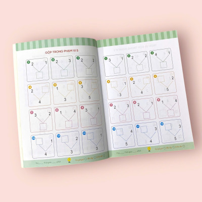 Sách cho bé - Tách Và Gộp - Toán Tiền Tiểu Học - Vui Học Toán - Dành cho trẻ từ 4 tuổi