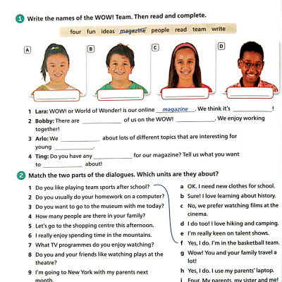 Team Together Activity Book Level 5