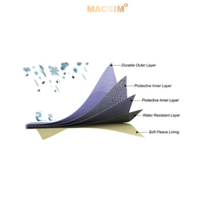 Bạt phủ ô tô chất liệu vải không dệt cao cấp thương hiệu MACSIM dành cho MG HS màu ghi - sử dụng trong nhà, ngoài trời