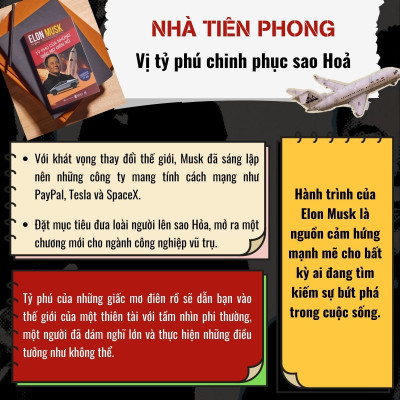 Bộ 3 Cuốn Sách Đế Chế Tỷ Đô: Donald Trump Bậc thầy thương trường và quyền lực Nhà Trắng, Jeff Bezos Gã phù thuỷ ngành thương mại điện tử và Elon Musk Tỷ phú của những giấc mơ điên rồ