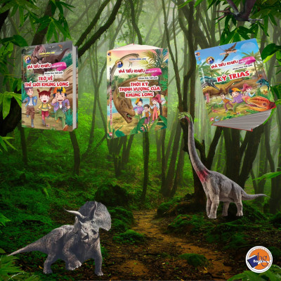 Combo bộ sách thiếu nhi Khủng Long 3 tập 