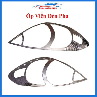 Ốp viền đèn pha hậu Innova 2006-2007-2008 mạ crom trang trí làm đẹp xe