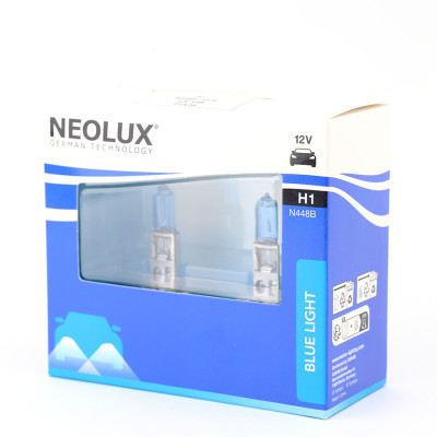 Combo 2 Bóng Đèn Halogen Blue Light OSRAM NEOLUX Dùng Cho Xe Ô Tô Xe Máy Chân H1 H4 H7 H11 - Nhập Khẩu Chính Hãng