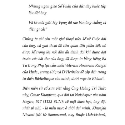 Đến Tựa Nước Chảy, Đi Tựa Gió Phiêu - Thơ Rubaiyat
