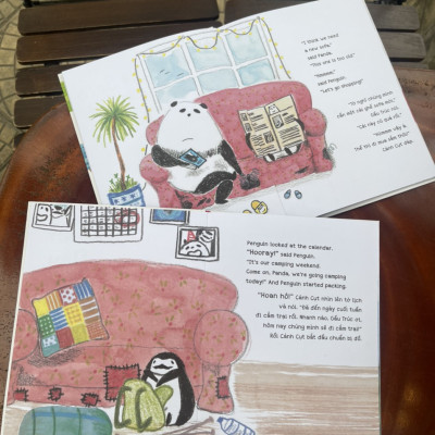 combo 2 cuốn BUỔI CẮM TRẠI HOÀN HẢO – CHIẾC SOFA HOÀN HẢO - IN MÀU TOÀN BỘ - SAN HÔ BOOKS -