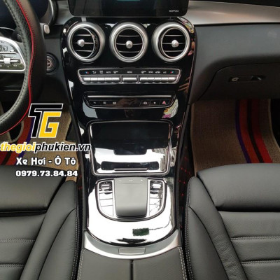 Ốp trang trí nội thất ABS cao cấp Mercedes GLC-Class (GLC200, GLC250, GLC300) đen bóng