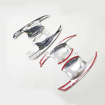 Bộ ốp tay nắm, hõm cửa xe Toyota Yaris 2019 mạ Crom