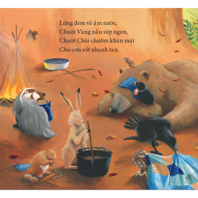 Sách Tranh Song Ngữ Gấu Bị Ốm