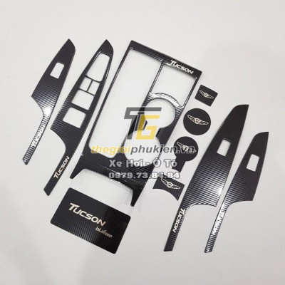 Ốp nội thất vân Carbon cho Hyundai Tucson Cao cấp