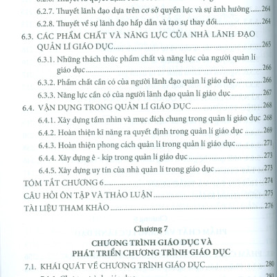 Phát Triển Năng Lực Lãnh Đạo, Quản Lí & Quản Trị Nhà Trường (Sách Chuyên Khảo) 