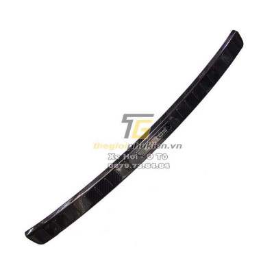 BỘ SẢN PHẨM Nẹp bước chân và ốp chống trầy cốp Kia Seltos - Mẫu vân Carbon