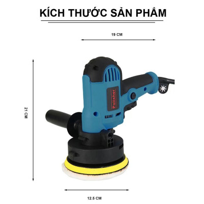 Máy đánh bóng Mini Ô tô CÓ CHỈNH TỐC ĐỘ công suất 700W lõi đồng 6 cấp độ cao cấp điện 220V