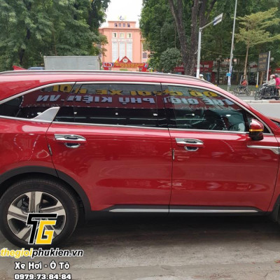 Bộ ốp hõm cửa xe KIA Sorento 2021 mạ Crom