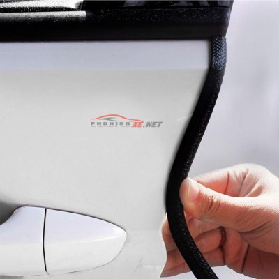 Nẹp viền cửa ô tô Chữ U lõi thép CAO CẤP Chống Va Đập Cửa Xe hơi ô tô oto - Màu Đen Trắng Đỏ Xanh Ghi