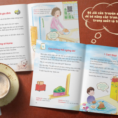 One Story A Day - Sách song ngữ cho bé, 12 cuốn truyện - 365 câu chuyện phát triển trí tuệ và nuôi dưỡng tâm hồn - Tặng kèm file nghe & note từng vựng